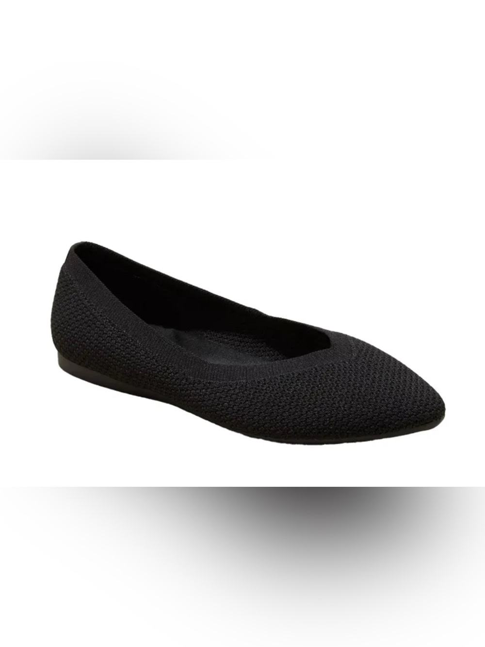 NWT A New Day Claire Knit Washable Ballet Flats SZ 9 Black